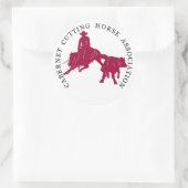 Sticker Cabernet CHA Blanc Rond Rose (Sac)