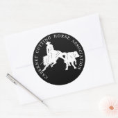 Sticker Cabernet CHA Noir Rond Blanc (Enveloppe)
