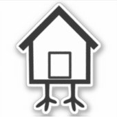 Sticker Cabine de poulet Baba Yaga (Devant)