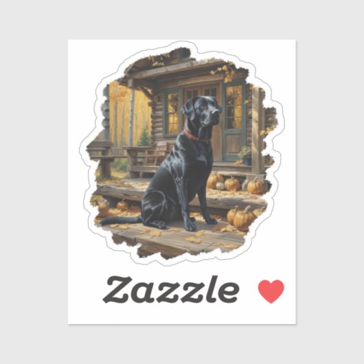 Sticker Cabine du journal de l'extracteur Black Labrador A (Feuille)