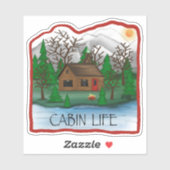 Sticker cabine Life mignon, tendance, Inspirivity (Feuille)