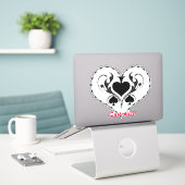 Sticker Câble Barbelé Coeur Black Spades Thunder_Cove (Ordinateur portable sur le bureau)