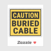 Sticker Câble de prudence enterré (Feuille)