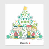 Sticker cacahuètes | Arbre de Noël de menthe poivrée (Feuille)