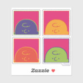 Sticker cacahuètes | Art Pop moderne C'est Charlie Brown (Feuille)