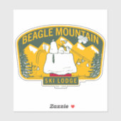 Sticker cacahuètes | Beagle Mountain Ski Lodge (Feuille)