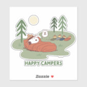 Sticker cacahuètes | Campeurs de couchage Snoopy & Woodsto (Feuille)