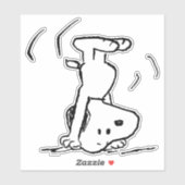 Sticker cacahuètes | Casque de tête Snoopy (Feuille)