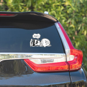 Sticker cacahuètes   Charlie Brown est en panne
