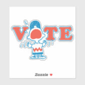 Sticker cacahuètes | Charlie vote Brown (Feuille)