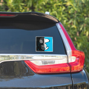 Sticker cacahuètes   Conception géométrique Snoopy