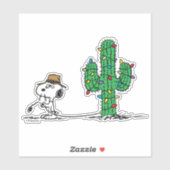 Sticker cacahuètes | Décorations Spike pour les fêtes (Feuille)