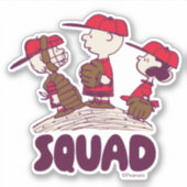 Sticker cacahuètes | Équipe de baseball (Devant)