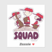 Sticker cacahuètes | Équipe de baseball (Feuille)