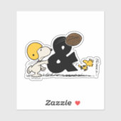 Sticker cacahuètes | Football Snoopy & Woodstock (Feuille)