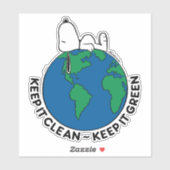 Sticker cacahuètes | Gardez le propre Gardez le vert (Feuille)