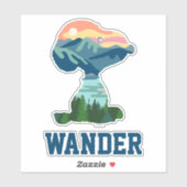 Sticker cacahuètes | Grand Portrait extérieur Snoopy (Feuille)