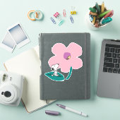 Sticker cacahuètes | Illustration Nature Rose Flower (Couverture iPad)