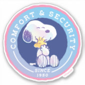 Sticker cacahuètes | Insigne de confort et de sécurité ble (Devant)