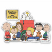 Sticker cacahuètes | Le bonheur est d'être l'un des gangs (Devant)