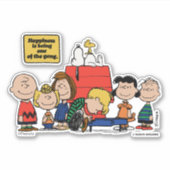 Sticker cacahuètes | Le bonheur est d'être l'un des gangs (Devant)