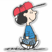 Sticker cacahuètes | Lucy Jouant au baseball (Devant)