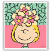 Sticker cacahuètes | Moitié et demi-fleurs Sally (Devant)