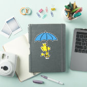 Sticker cacahuètes | Parapluie bleu Woodstock (Couverture iPad)