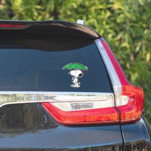 Sticker cacahuètes   Parapluie vert Snoopy