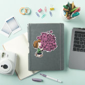 Sticker cacahuètes | Peppermenthe Patty Pink Bouquet (Couverture iPad)