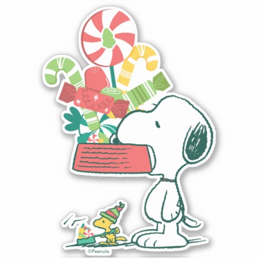 Sticker cacahuètes | Plus Le Merrier Est Merrier (Devant)