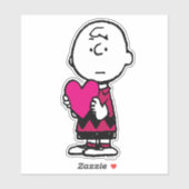 Sticker cacahuètes | Saint Valentin | Heart Charlie Brown (Feuille)