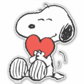 Sticker cacahuètes | Saint Valentin | Snoopy Heart Hug (Devant)