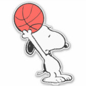 Sticker cacahuètes | Snoopy Basketball Hoop Shot (Devant)