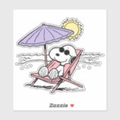 Sticker cacahuètes | Snoopy Beach (Feuille)