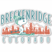 Sticker cacahuètes | Snoopy Breckenridge Colorado (Devant)