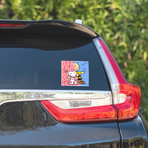 Sticker cacahuètes   Snoopy & Charlie Danse Brown mi-mi-mi