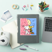 Sticker cacahuètes | Snoopy & Charlie Danse Brown mi-mi-mi (Couverture iPad)