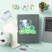 Sticker cacahuètes | Snoopy Devenez écolo Skate Board (Couverture iPad)