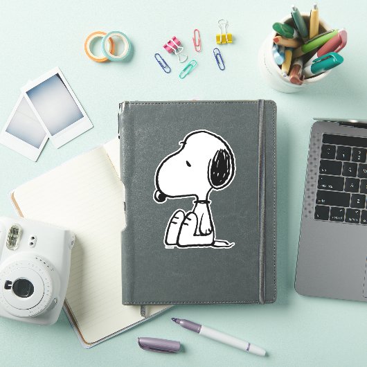 Sticker cacahuètes | Snoopy En Bas (Couverture iPad)