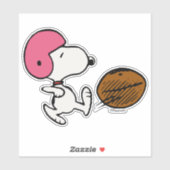 Sticker cacahuètes | Snoopy Football Kicker (Feuille)