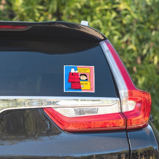 Sticker cacahuètes | Snoopy & Lucy Half & Half (Côté voiture)