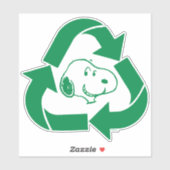 Sticker cacahuètes | Snoopy Recycle Reuse (Feuille)