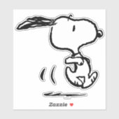 Sticker cacahuètes | Snoopy Running (Feuille)