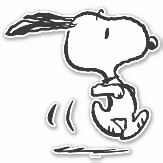 Sticker cacahuètes | Snoopy Running (Devant)