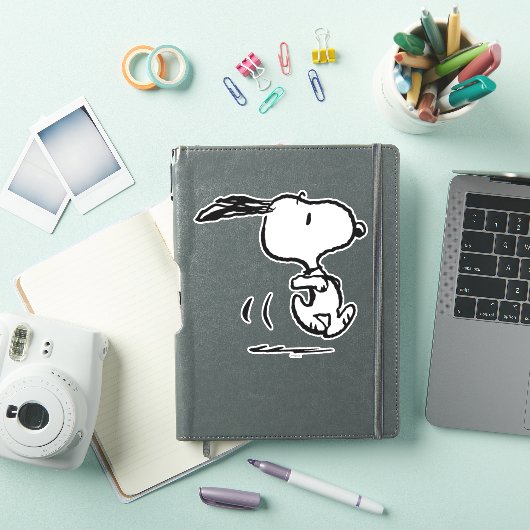 Sticker cacahuètes | Snoopy Running (Couverture iPad)