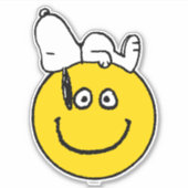 Sticker cacahuètes | Snoopy Smiley Face (Devant)