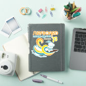 Sticker cacahuètes | Snoopy Surboard Longboard Competition (Couverture iPad)