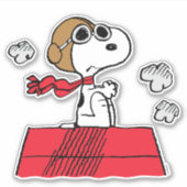 Sticker cacahuètes | Snoopy the Flying Ace (Devant)