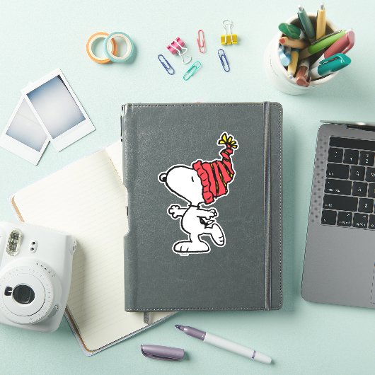 Sticker cacahuètes | Snoopy Winter Beanie Casquette (Couverture iPad)